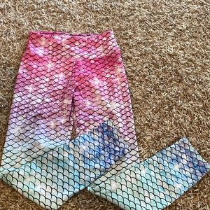 Justice size 8 mermaid athletic pants good condition